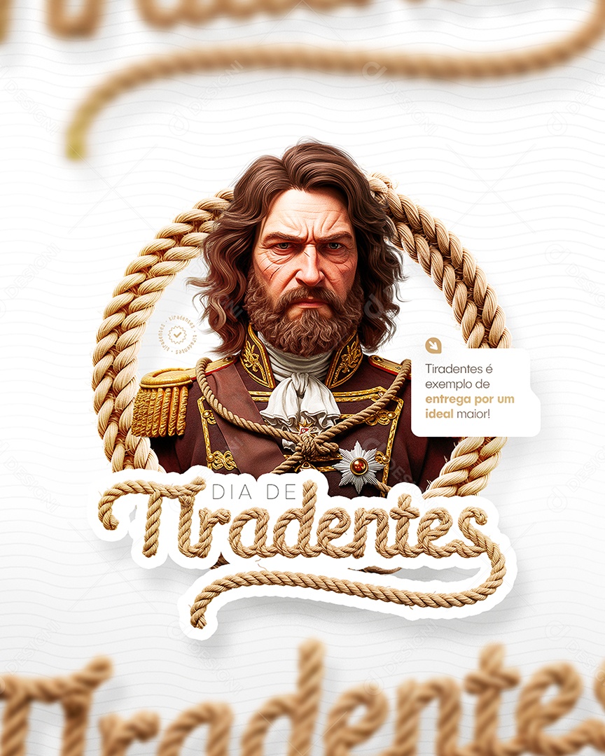 Dia de Tiradentes 21 de Abril Social Media PSD Editável