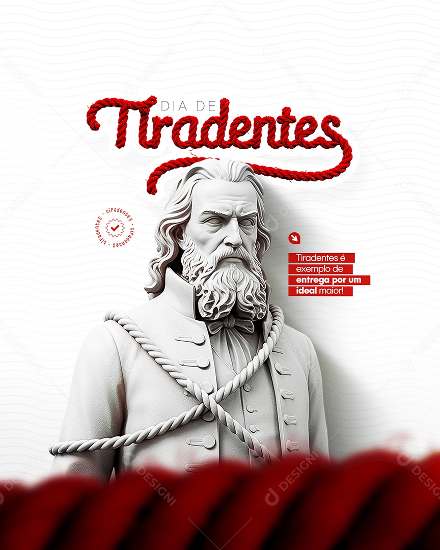 Dia de Tiradentes 21 de Abril Social Media PSD Editável