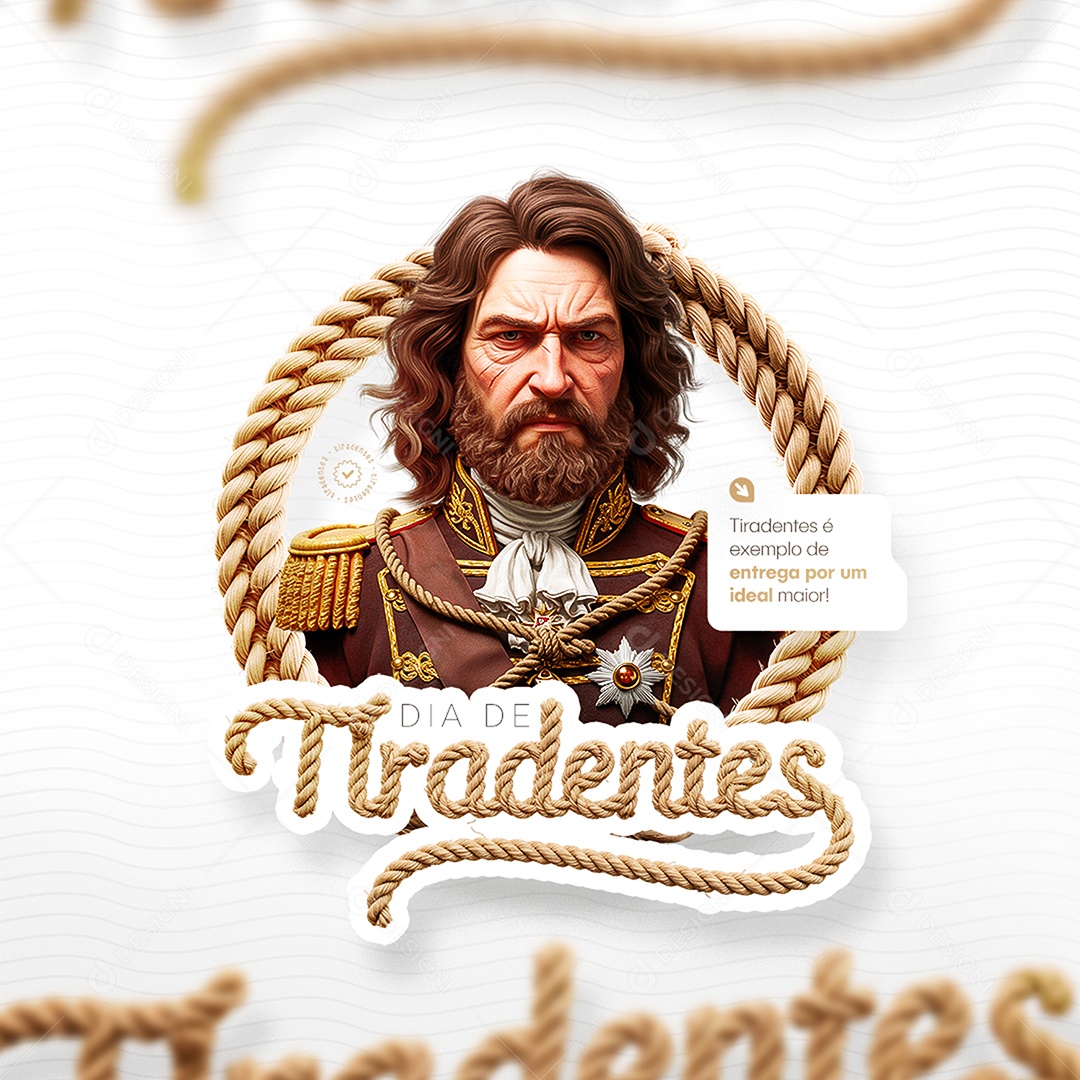 Dia de Tiradentes 21 de Abril Social Media PSD Editável