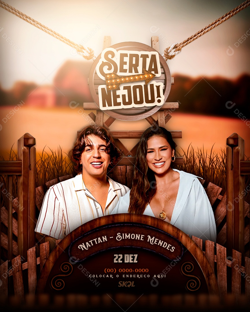 Flyer Agenda De Show Sextanejou Social Media PSD Editável