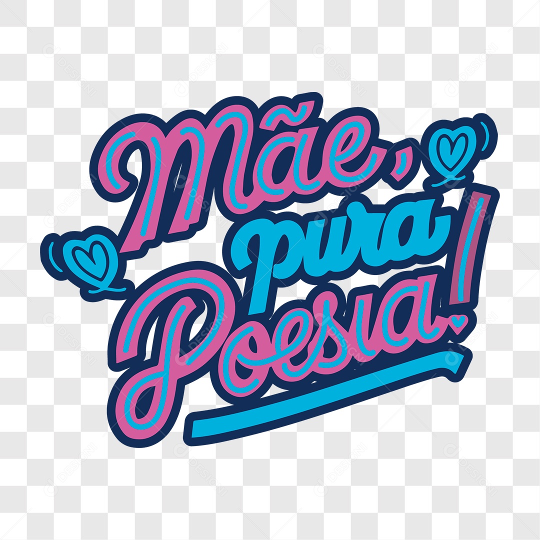 Lettering Dia das Mães EPS + PNG