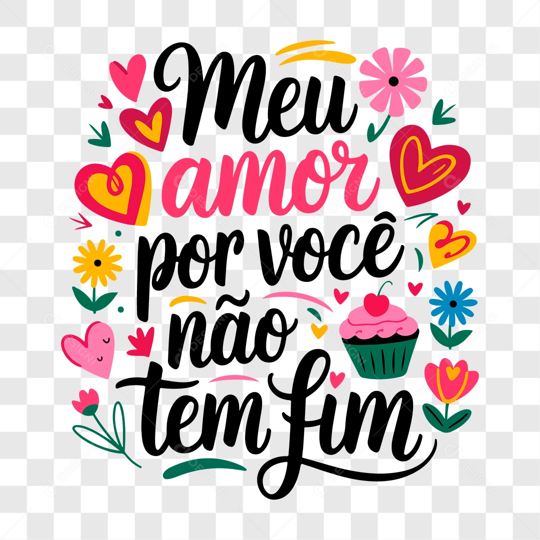 Lettering Dia das Mães EPS + PNG