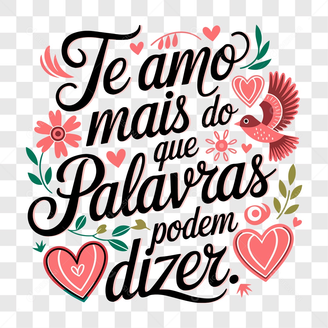 Lettering Dia das Mães EPS + PNG