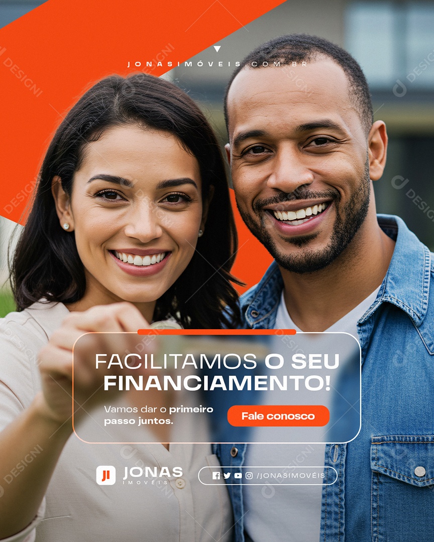 Corretor de Imóveis Facilitamos o Seu Financiamento Social Media PSD Editável