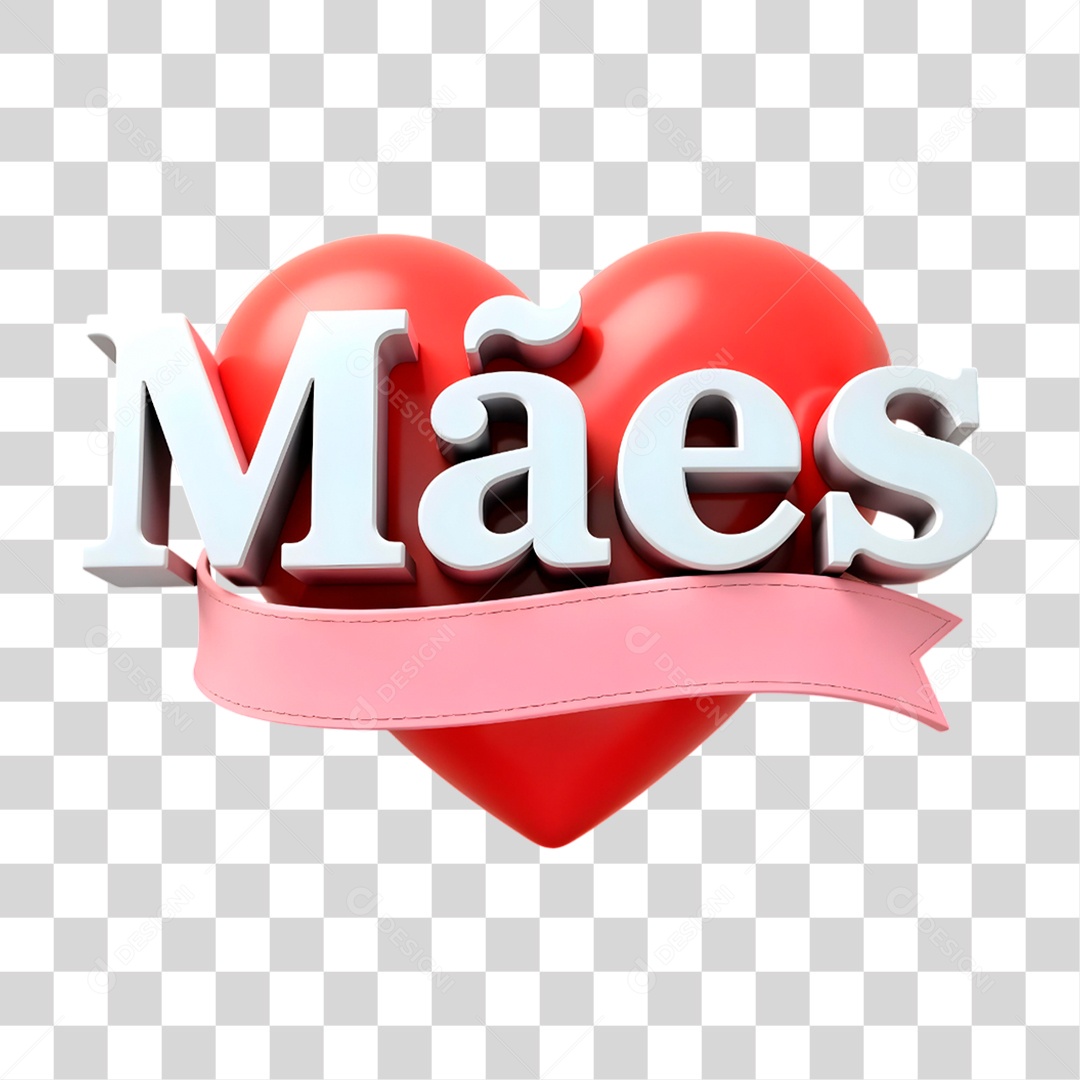 Selo 3D Mães PNG Transparente