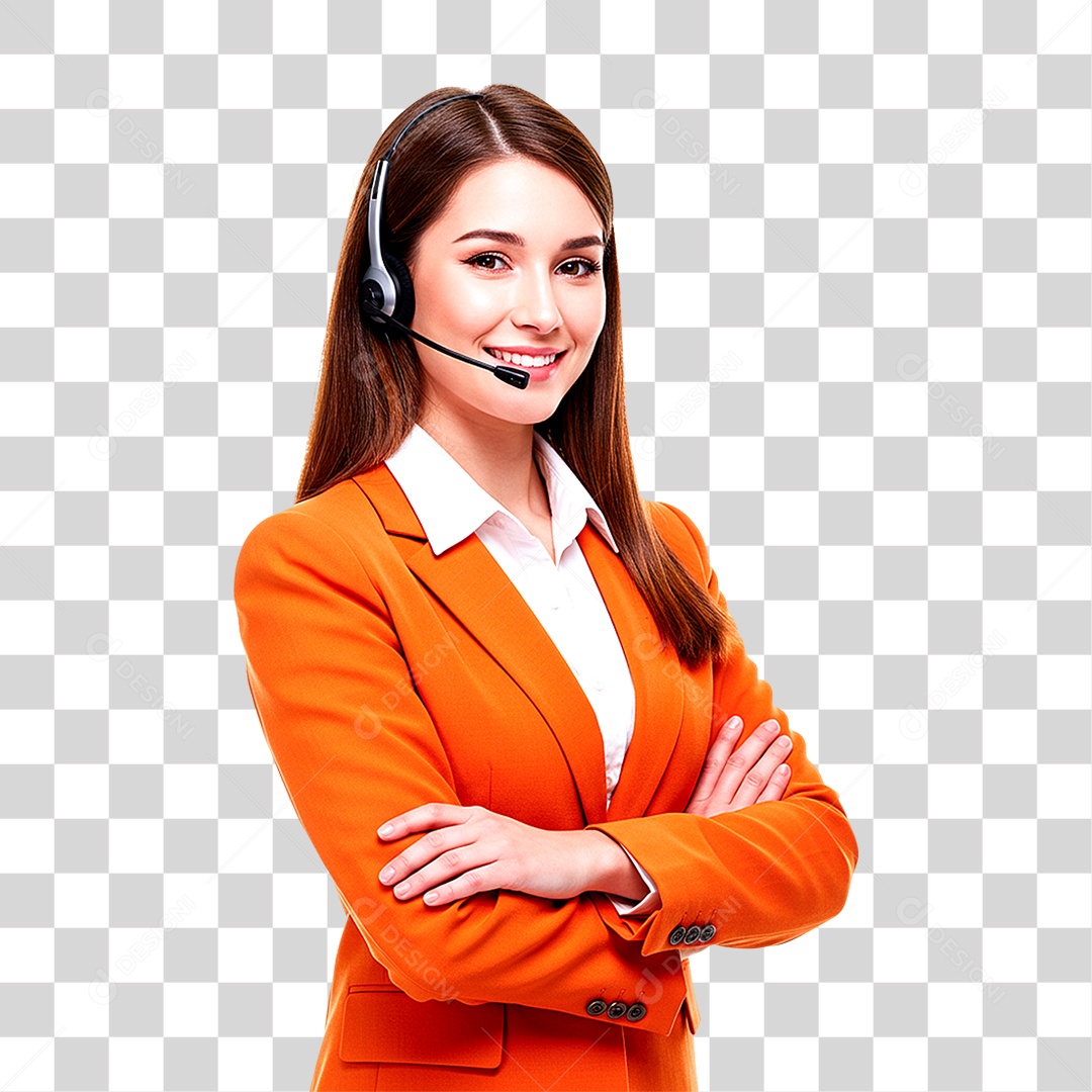 Atendente PNG Transparente