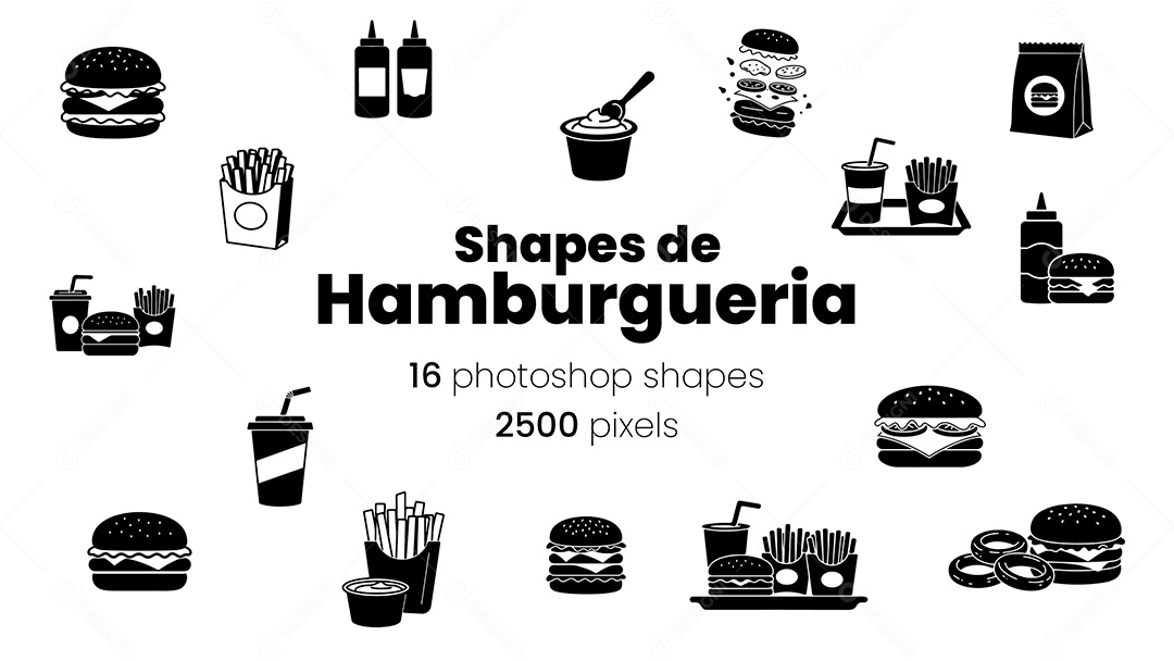 Hamburgueria Ícones Shapes CSH