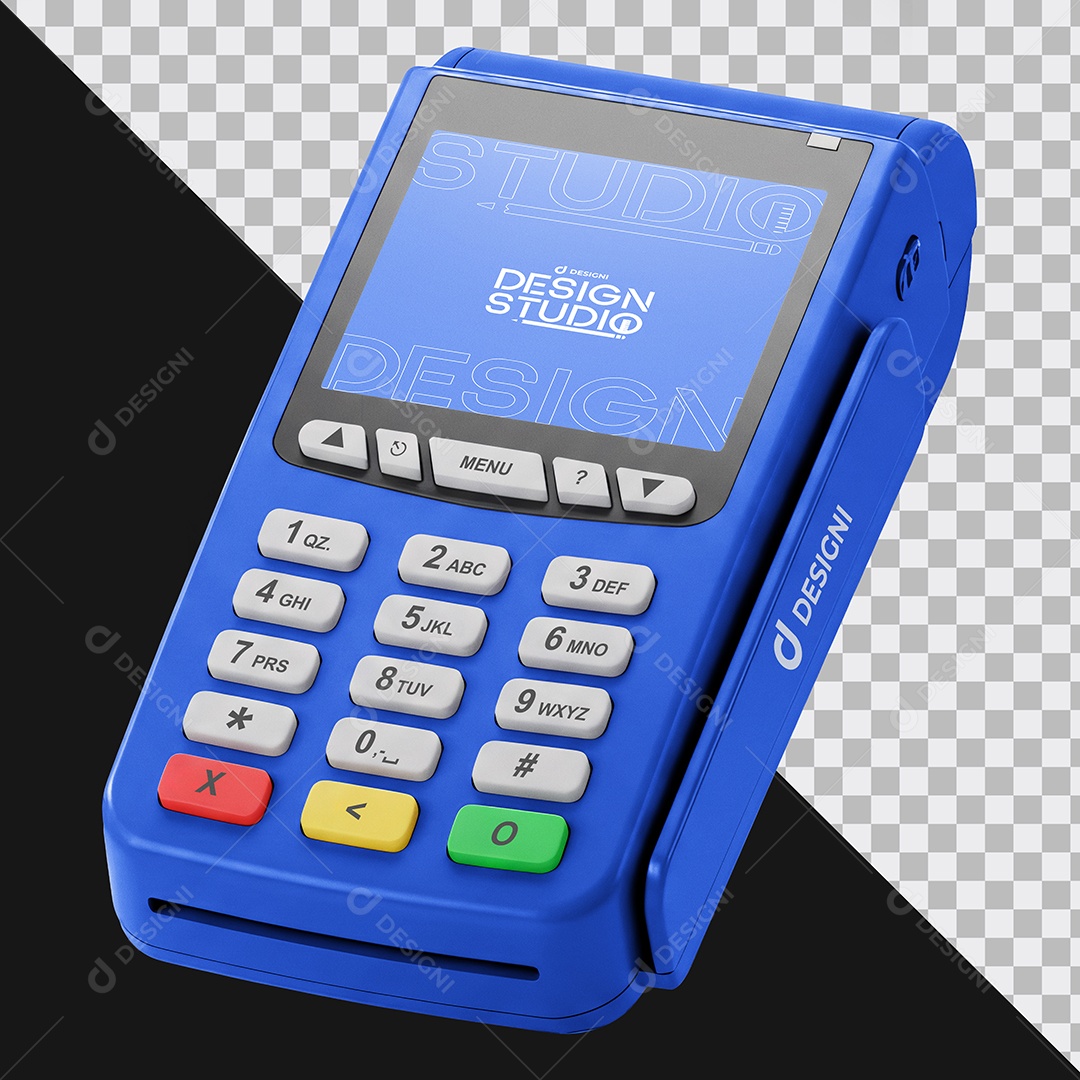 Mockup Maquininha de Pagamento PSD Editável