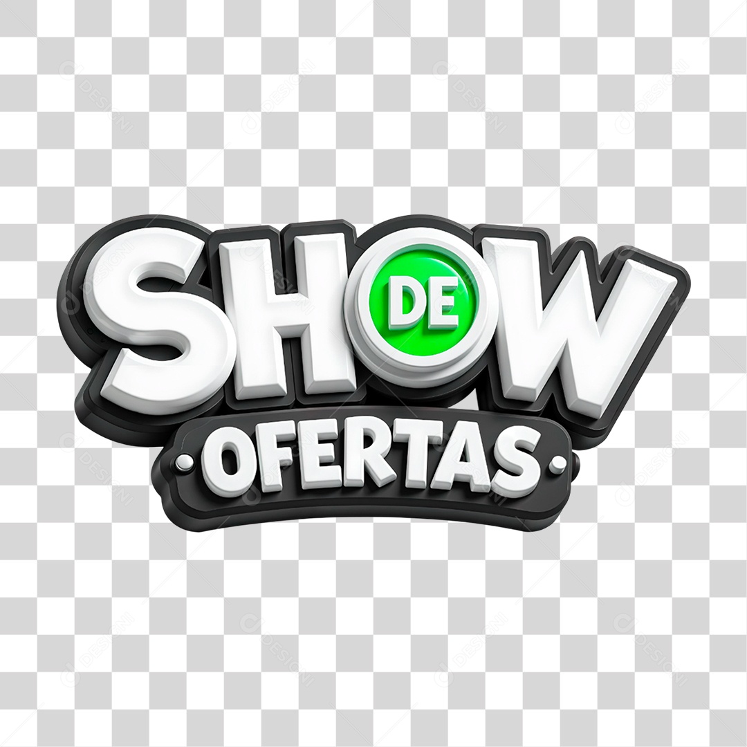 Selo 3D Show de Ofertas PNG Transparente