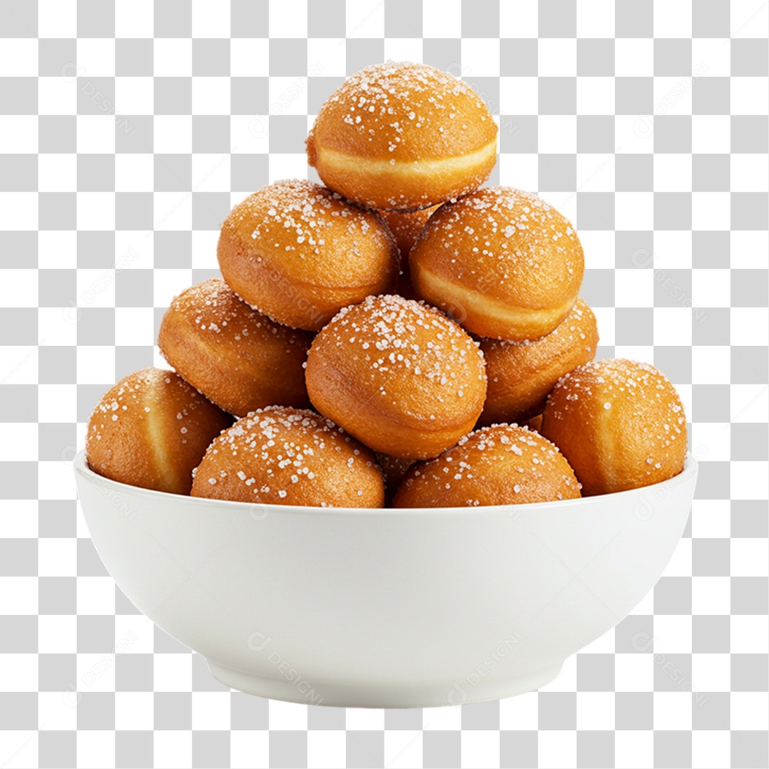 Bolinhos Fritos de Doce PNG Transparente