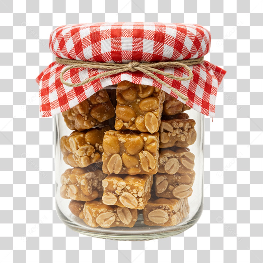 Pote de Doce em Festa Junina PNG Transparente