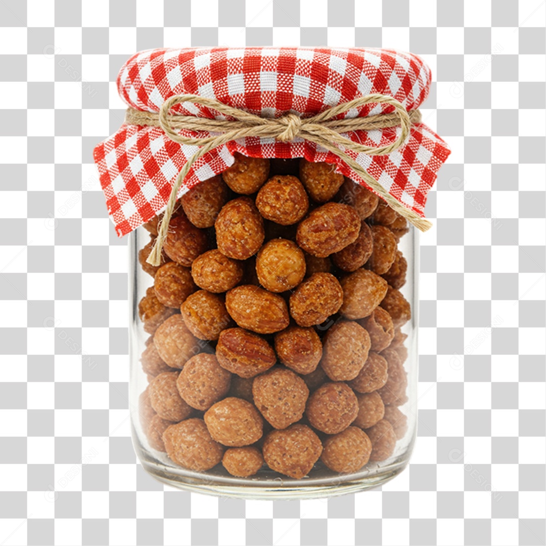 Pote de Doce em Festa Junina PNG Transparente