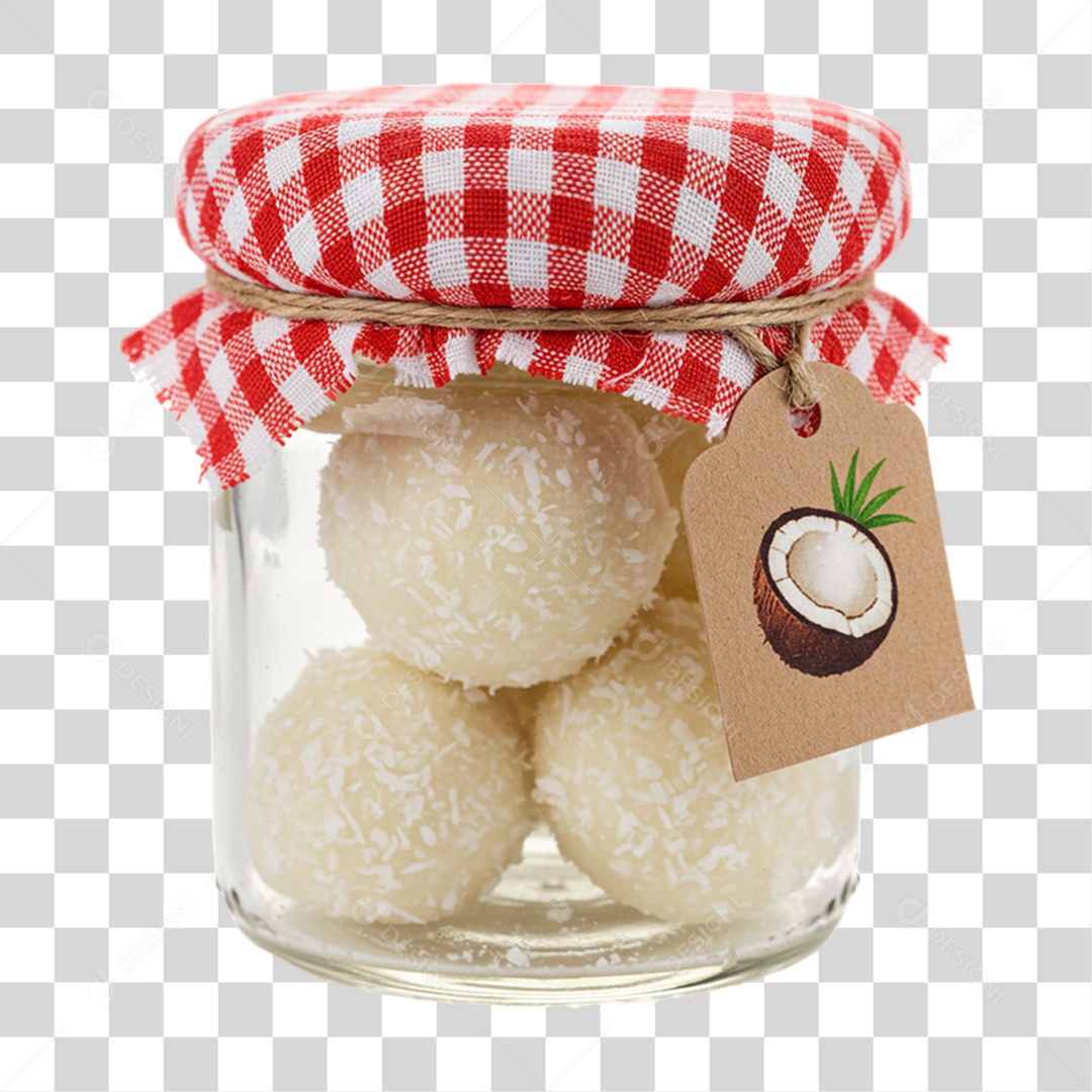 Pote de Doce em Festa Junina PNG Transparente