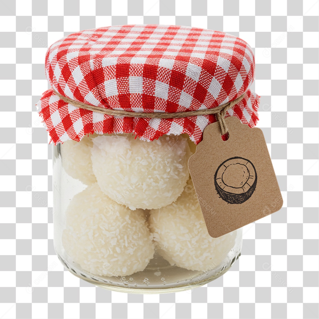 Pote de Doce em Festa Junina PNG Transparente