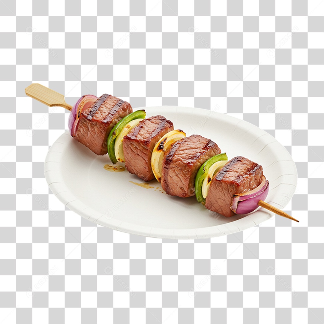 Espetinho Churrasquinho PNG Transparente