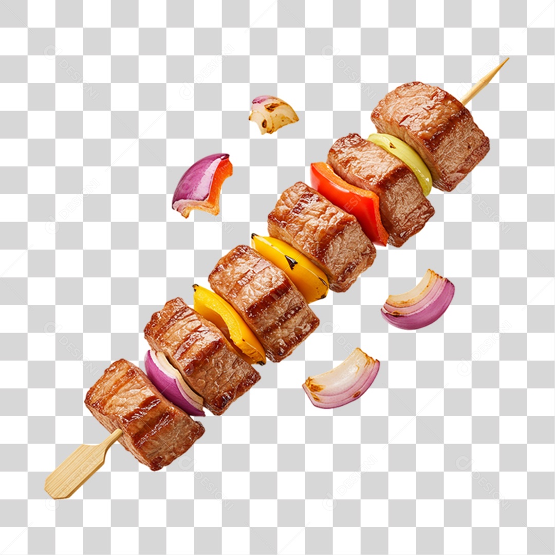 Espetinho Churrasquinho PNG Transparente