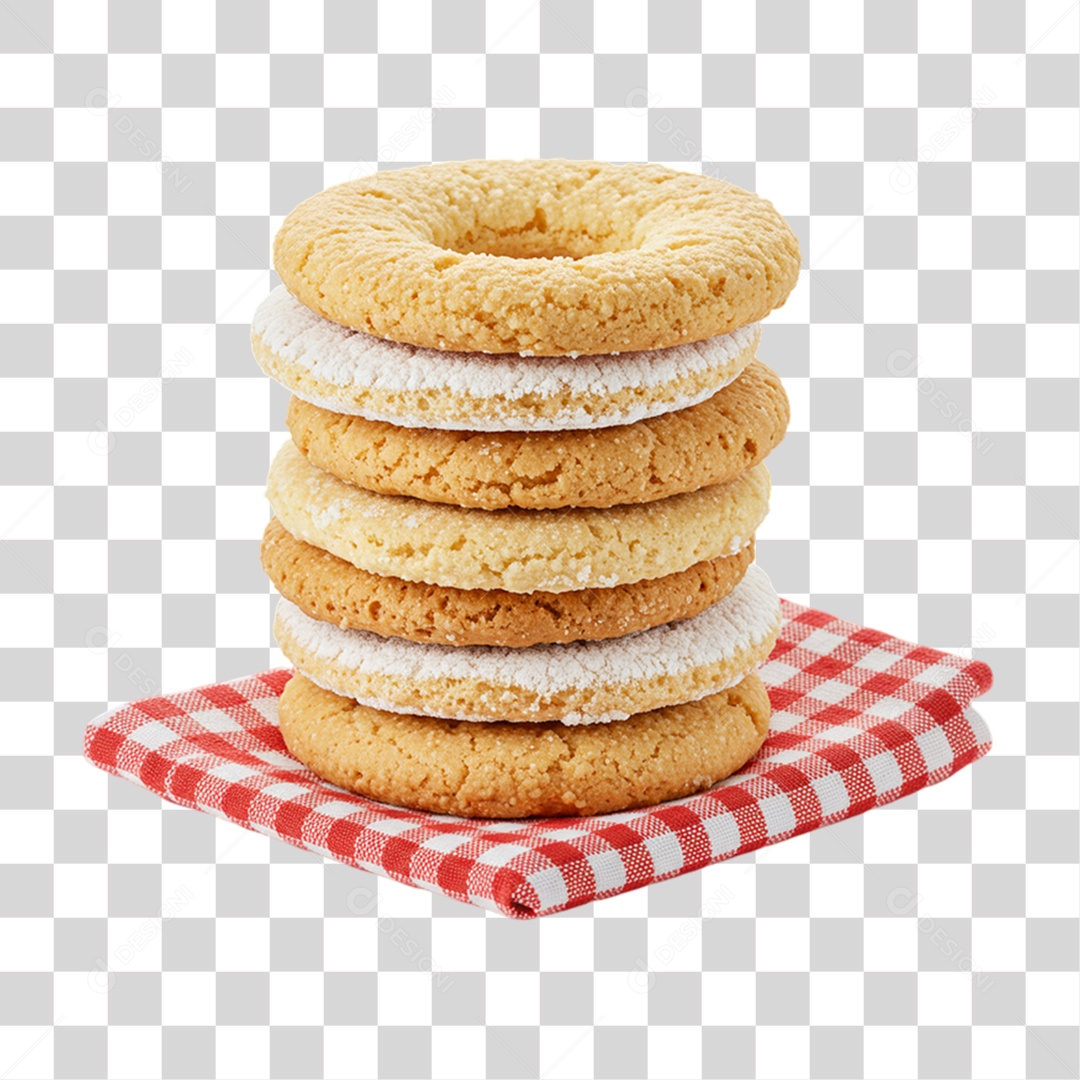 Biscoitos Empilhados PNG Transparente
