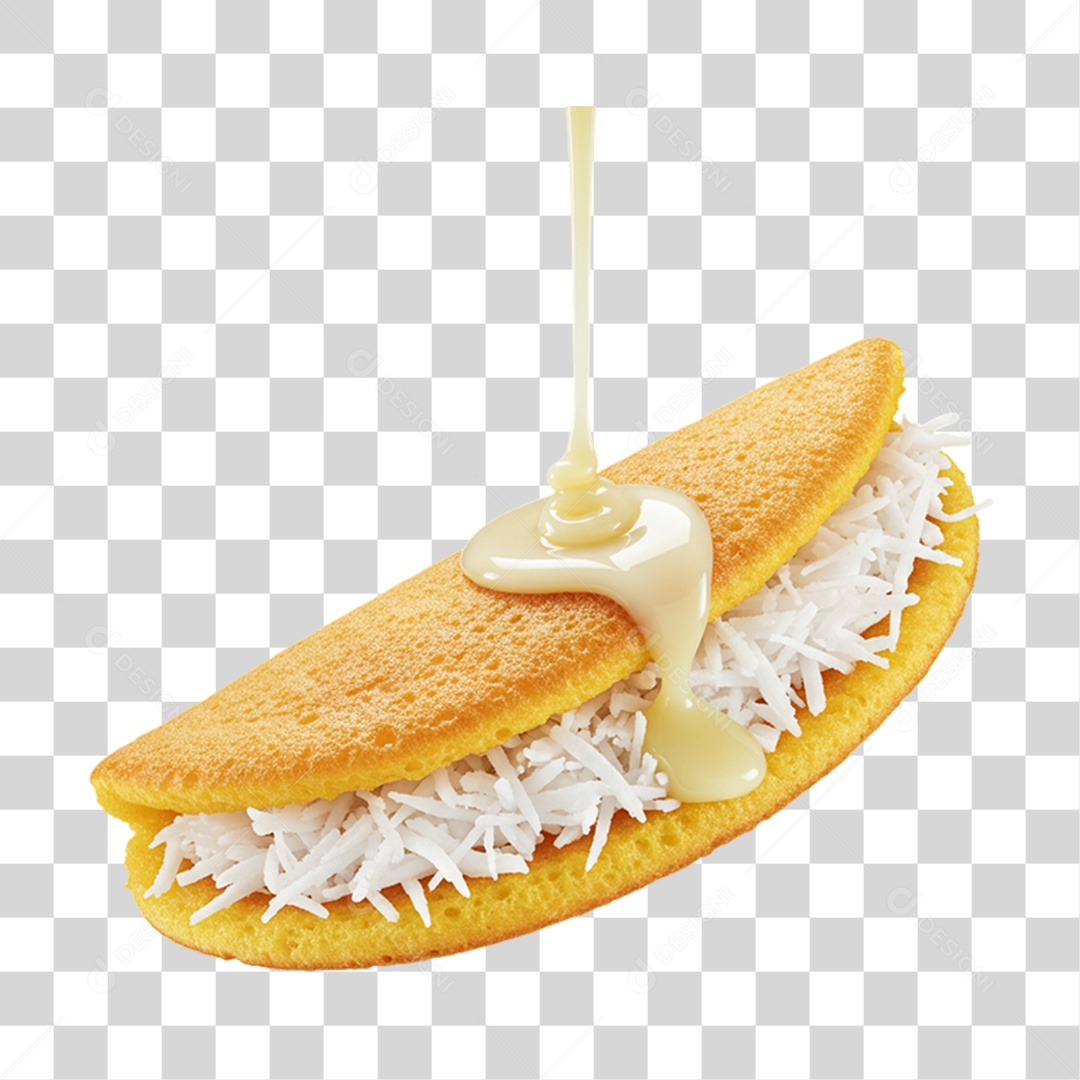 Tapioca Recheada PNG Transparente
