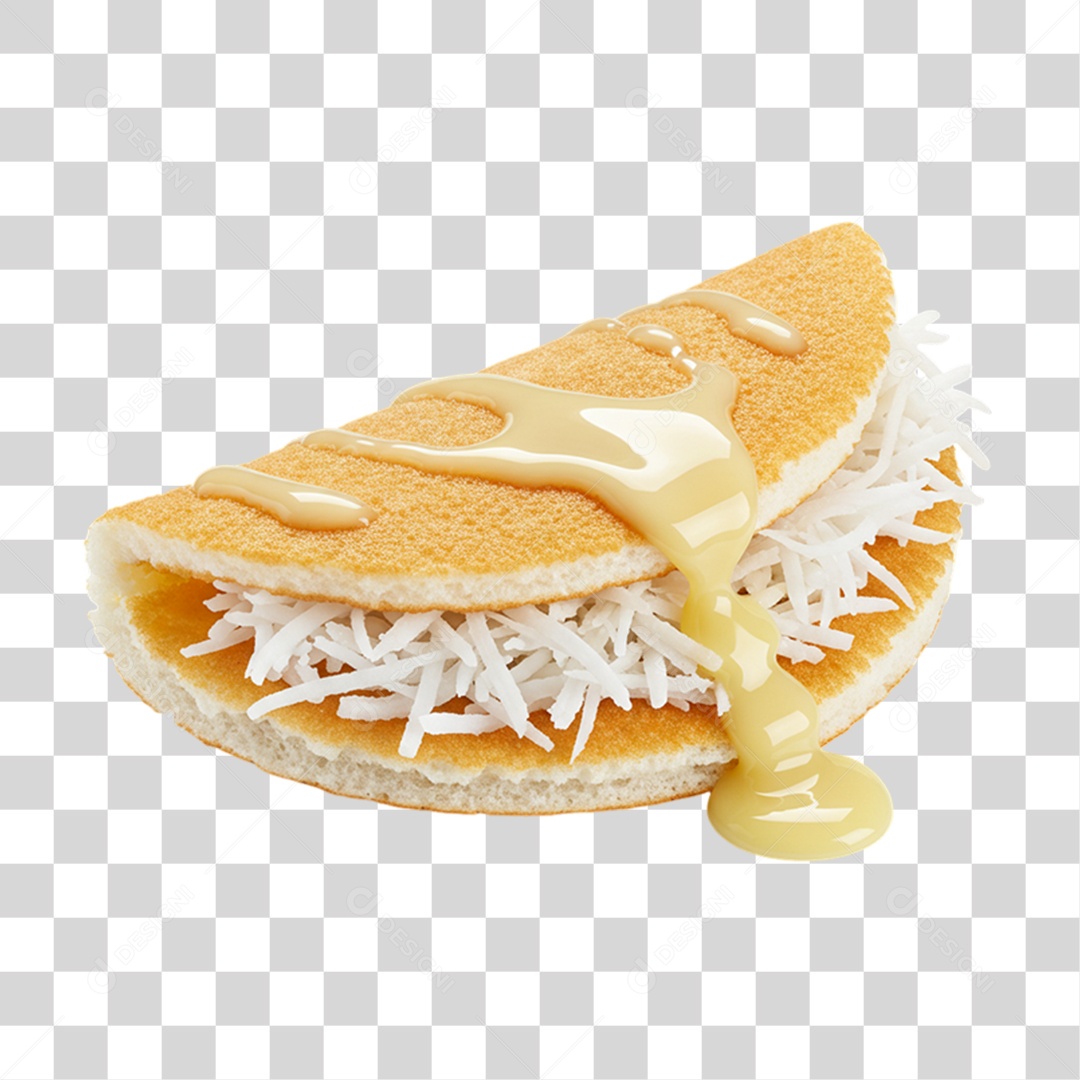 Tapioca Recheada PNG Transparente