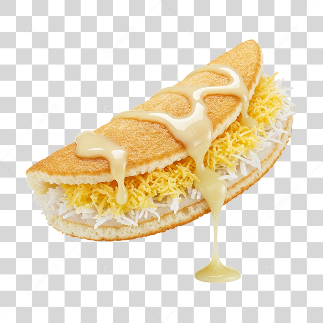 Tapioca Recheada PNG Transparente