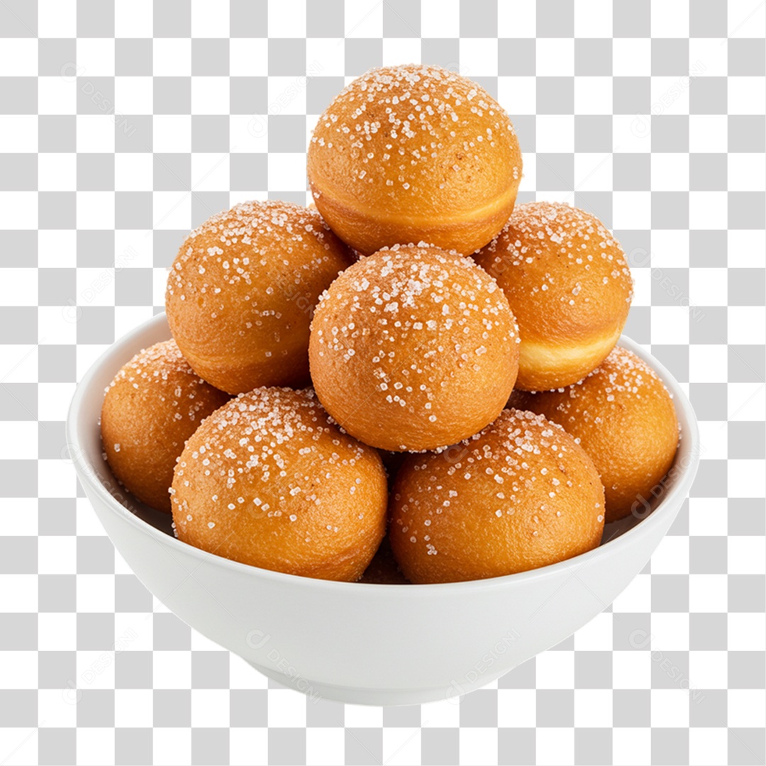 Bolinhos Fritos de Doce PNG Transparente
