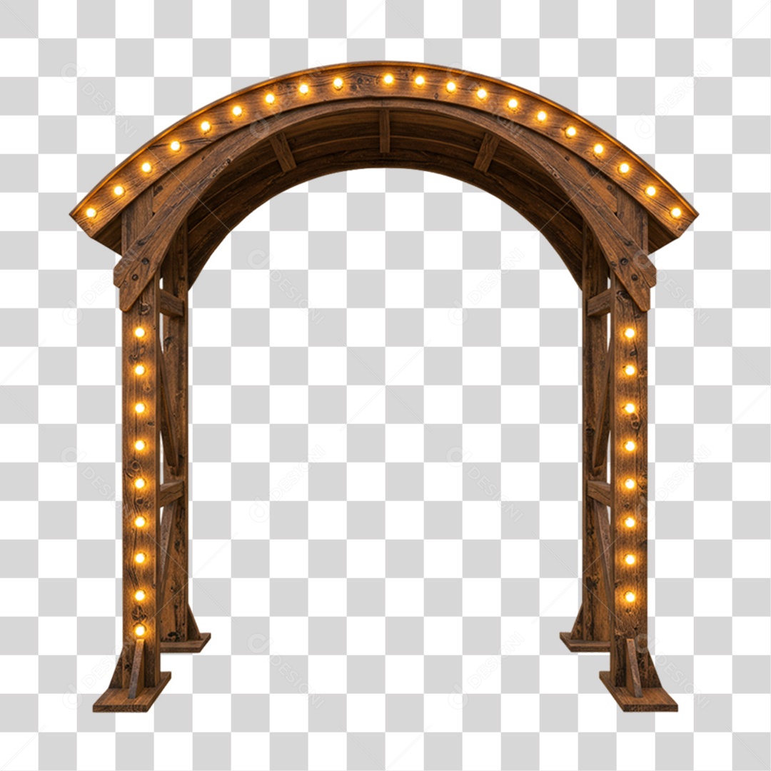 Portal de Madeira PNG Transparente