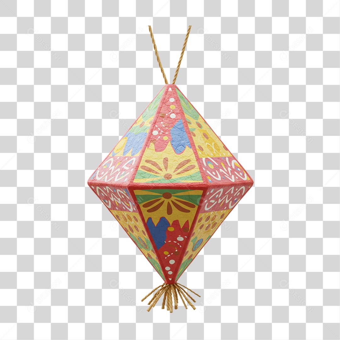 Balão de Festa Junina PNG Transparente