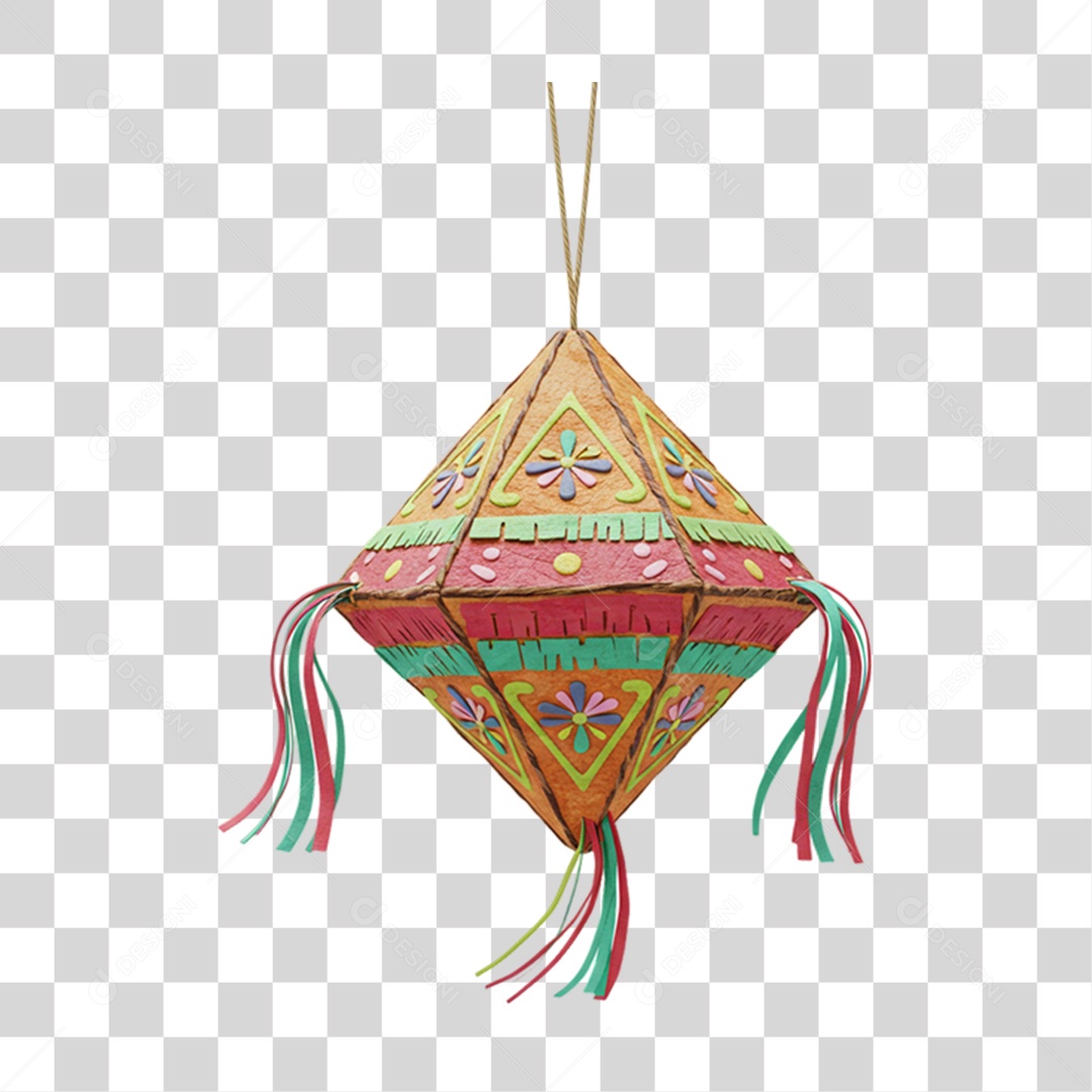 Balão de Festa Junina PNG Transparente