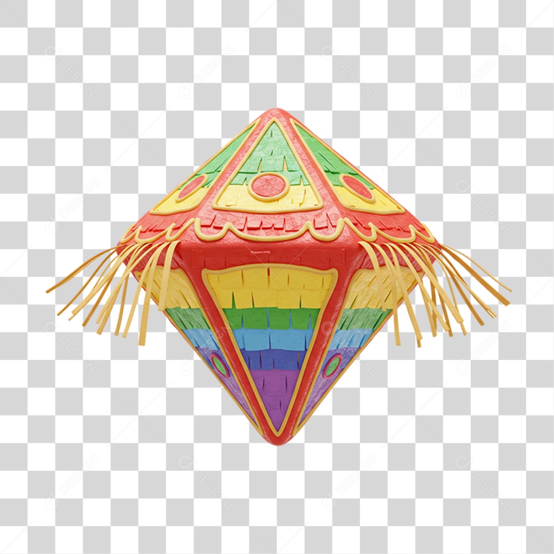 Balão de Festa Junina PNG Transparente