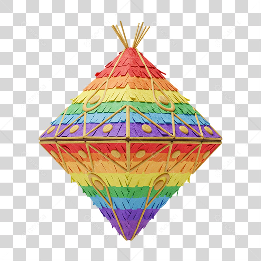 Balão de Festa Junina PNG Transparente