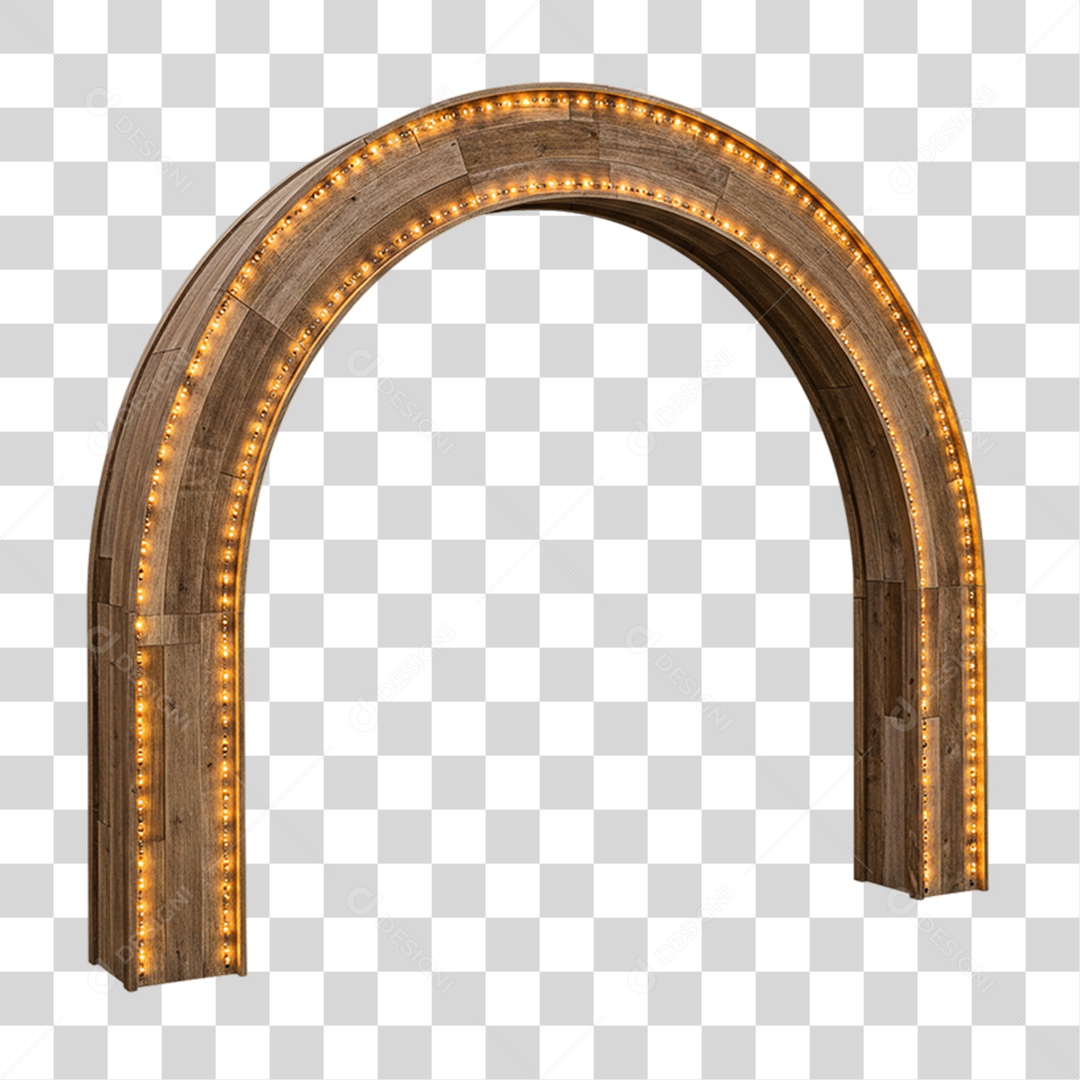 Portal de Madeira Entrada PNG Transparente