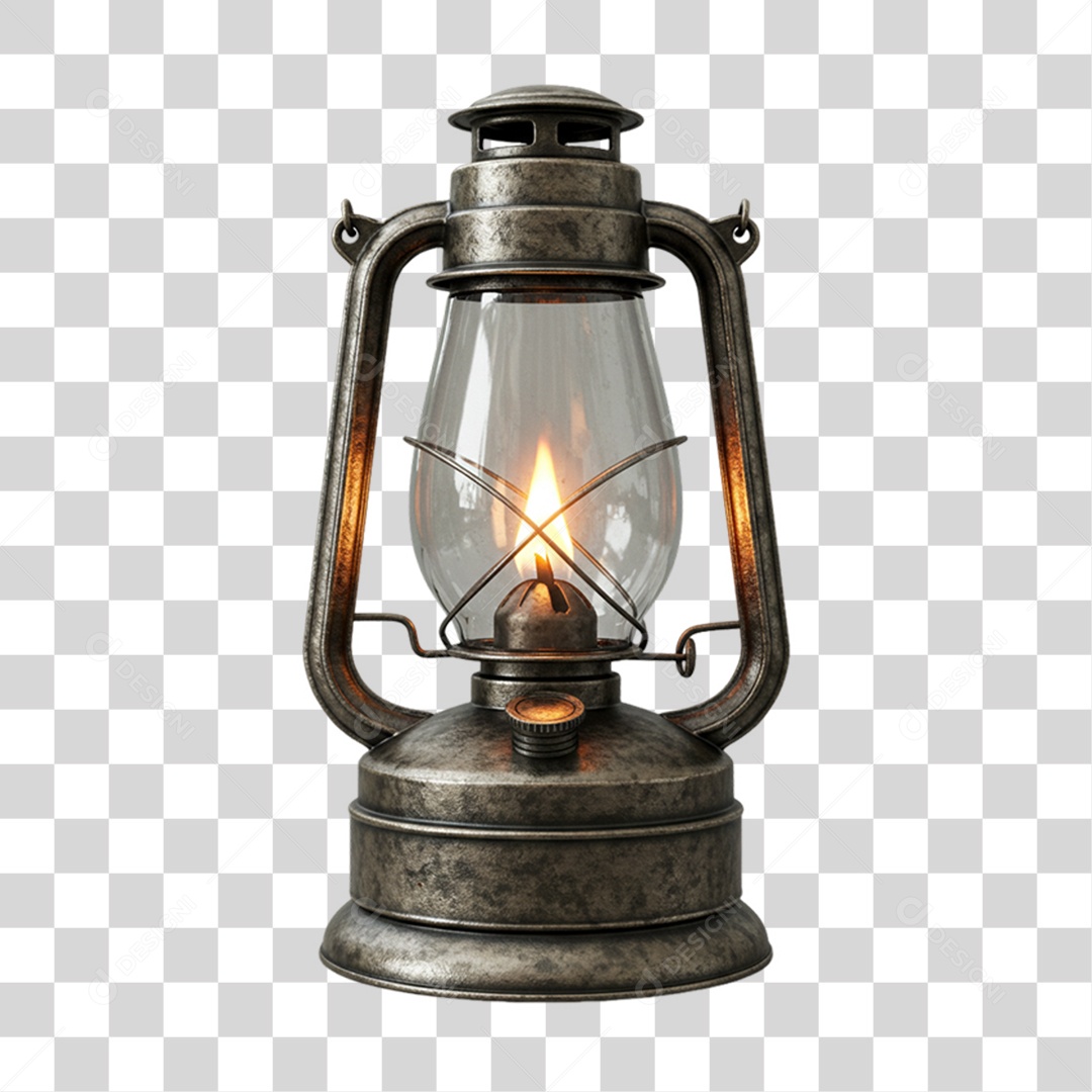 Lampião Luz Fogo PNG Transparente