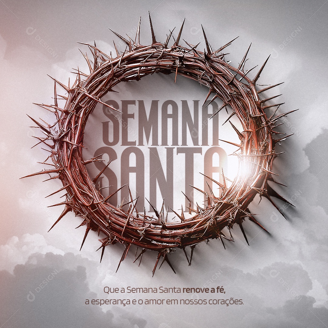 Semana Santa 18 de Abril Social Media PSD Editável