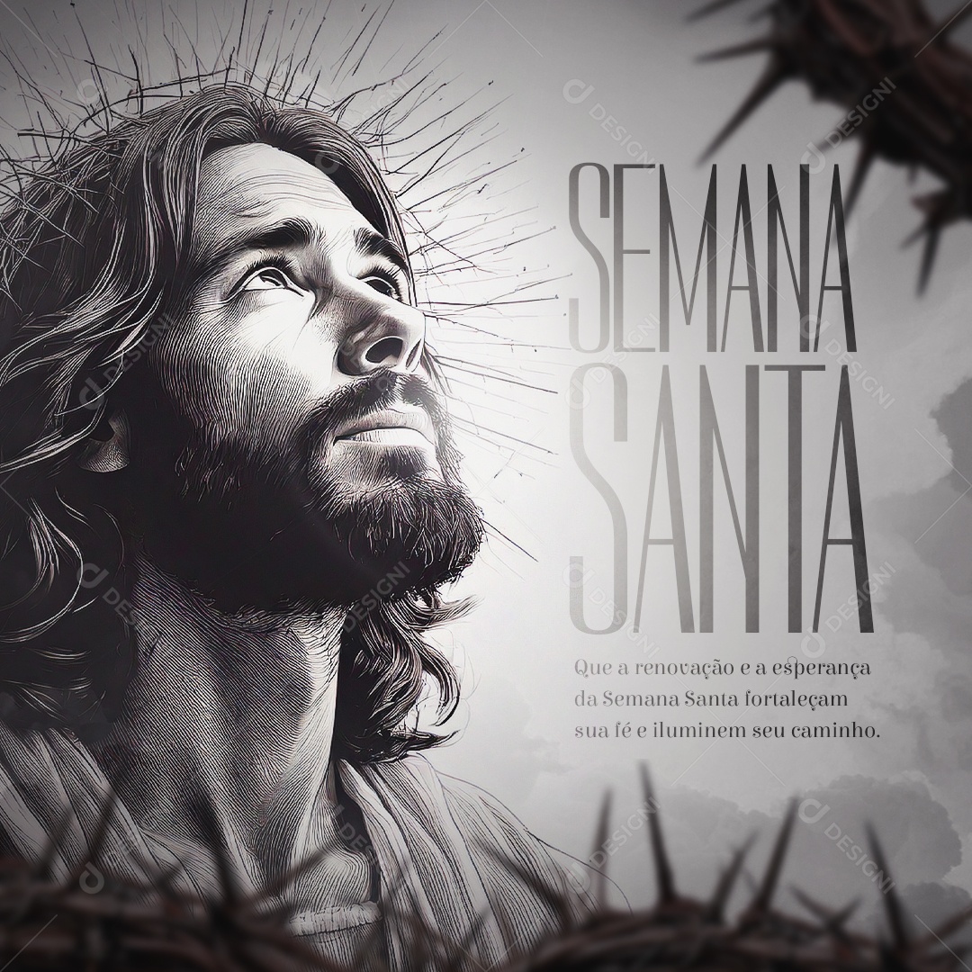 Semana Santa 18 de Abril Social Media PSD Editável