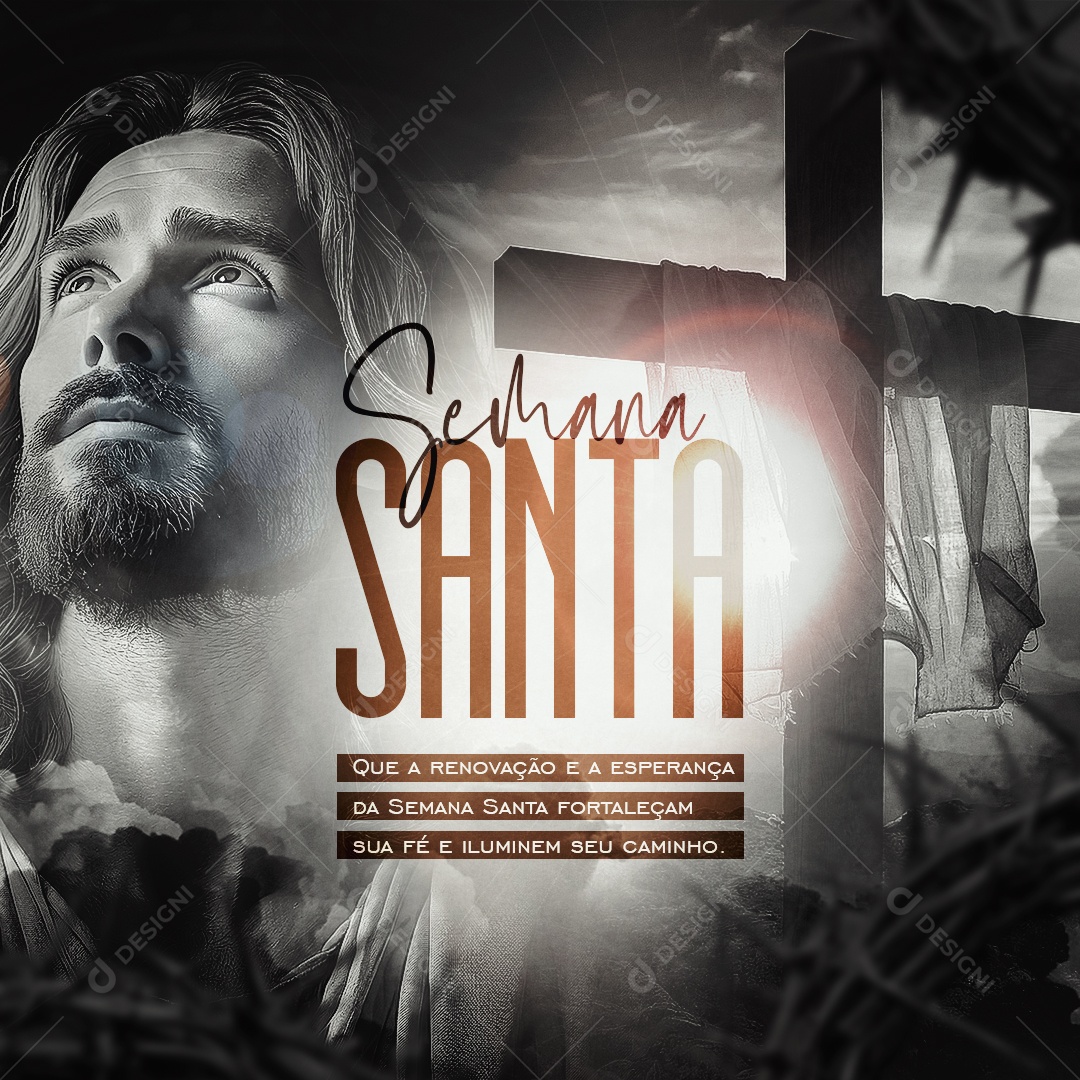 Semana Santa 18 de Abril Social Media PSD Editável