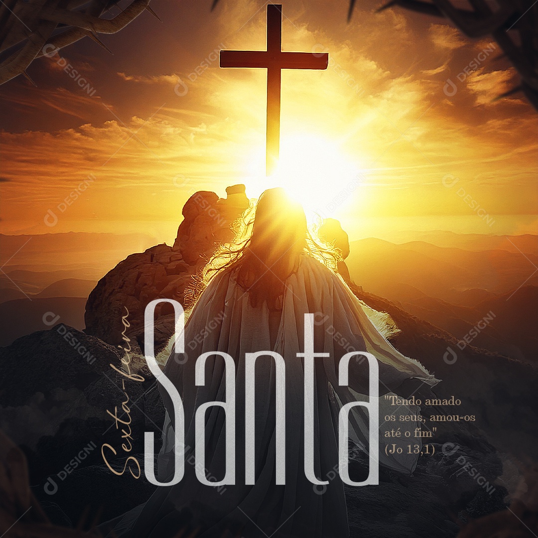 Semana Santa 18 de Abril Social Media PSD Editável