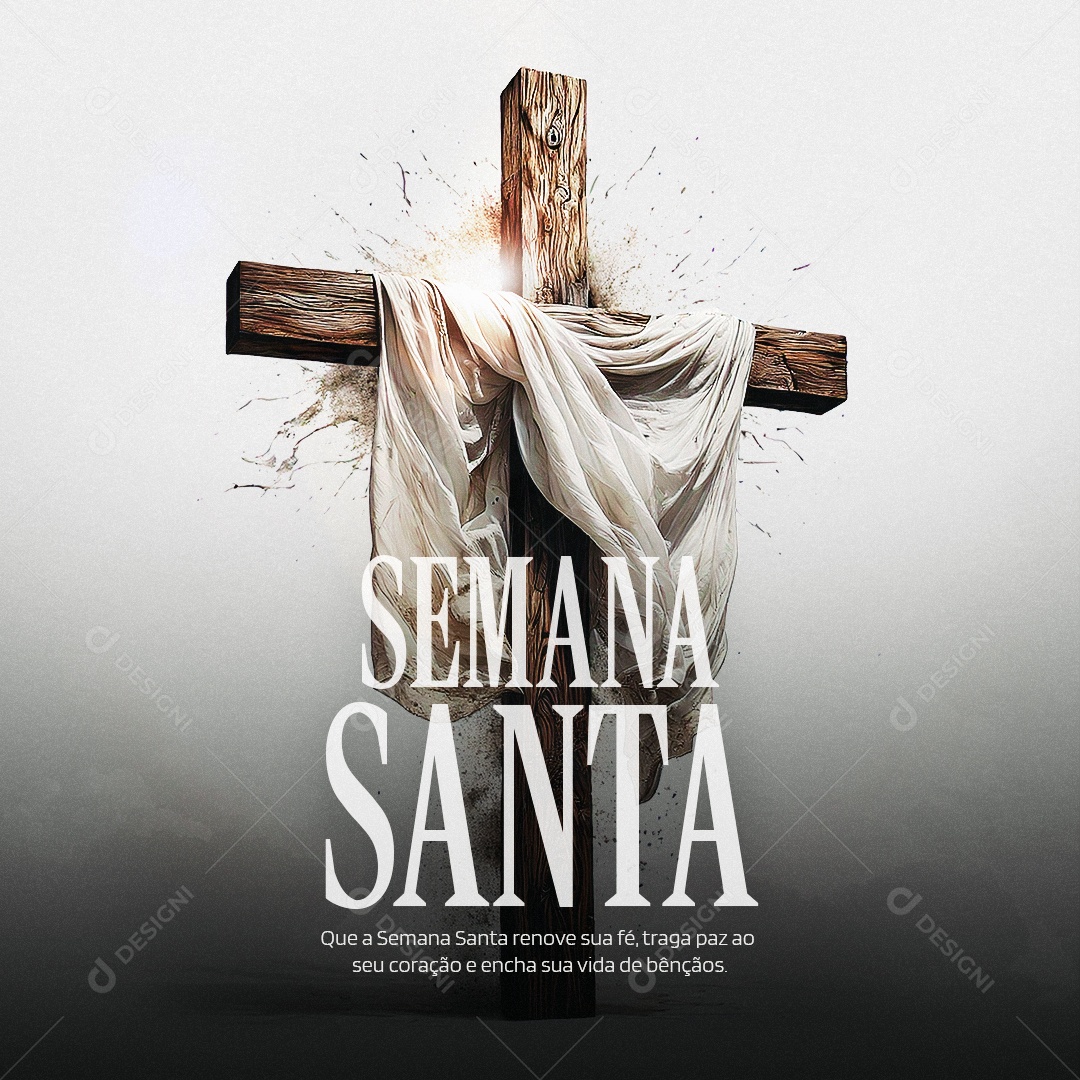Semana Santa 18 de Abril Social Media PSD Editável