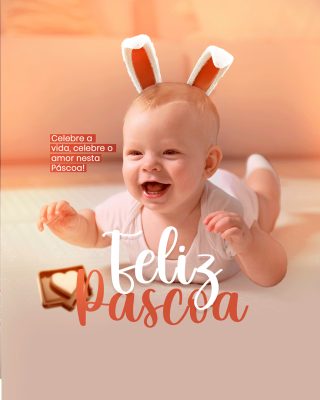 Feliz Páscoa 20 de Abril Celebre a vida Social Media PSD Editável