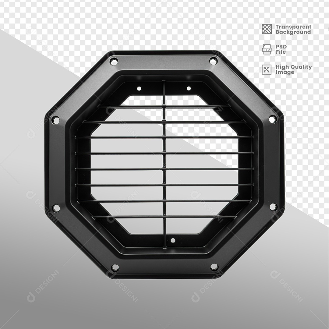 Placa de Metal Elemento 3D Para Composição PSD