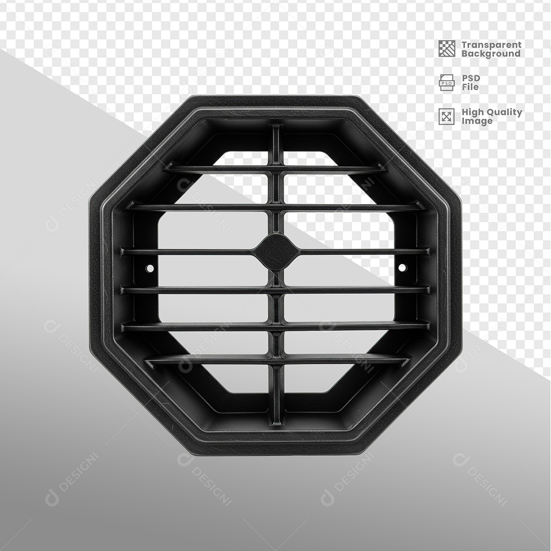 Placa de Metal Elemento 3D Para Composição PSD