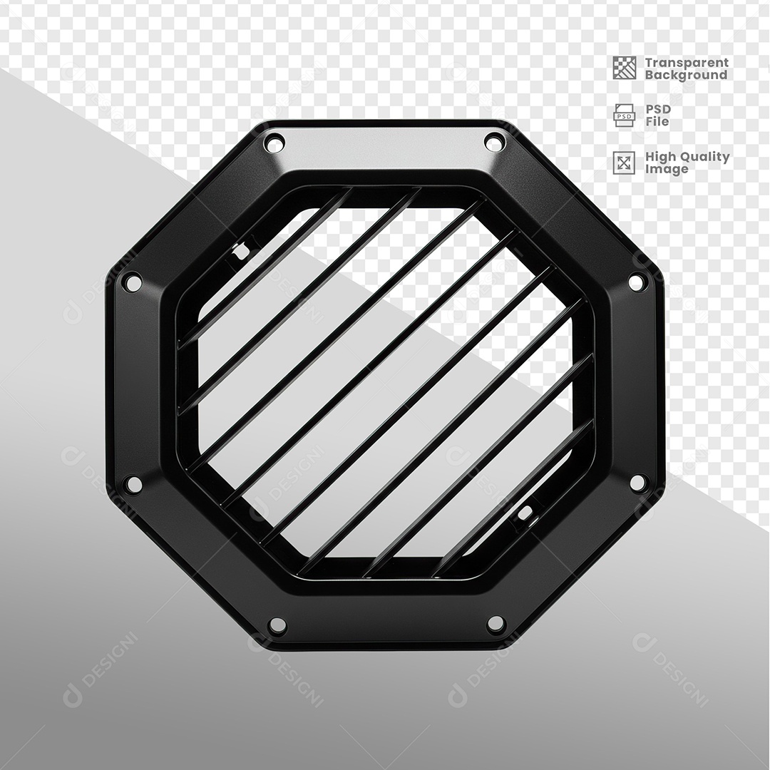 Placa de Metal Elemento 3D Para Composição PSD