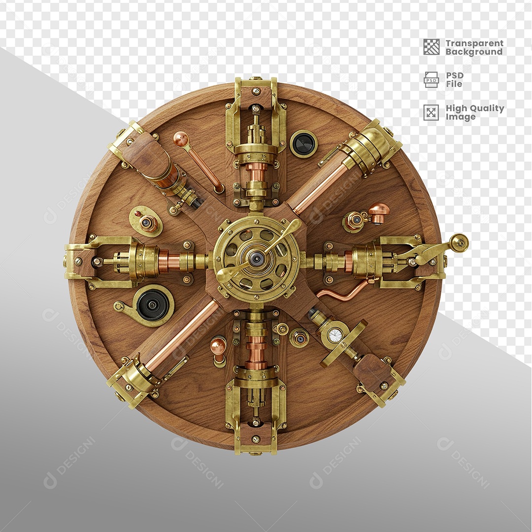 Escudo Redondo Elementos 3D para composição PSD