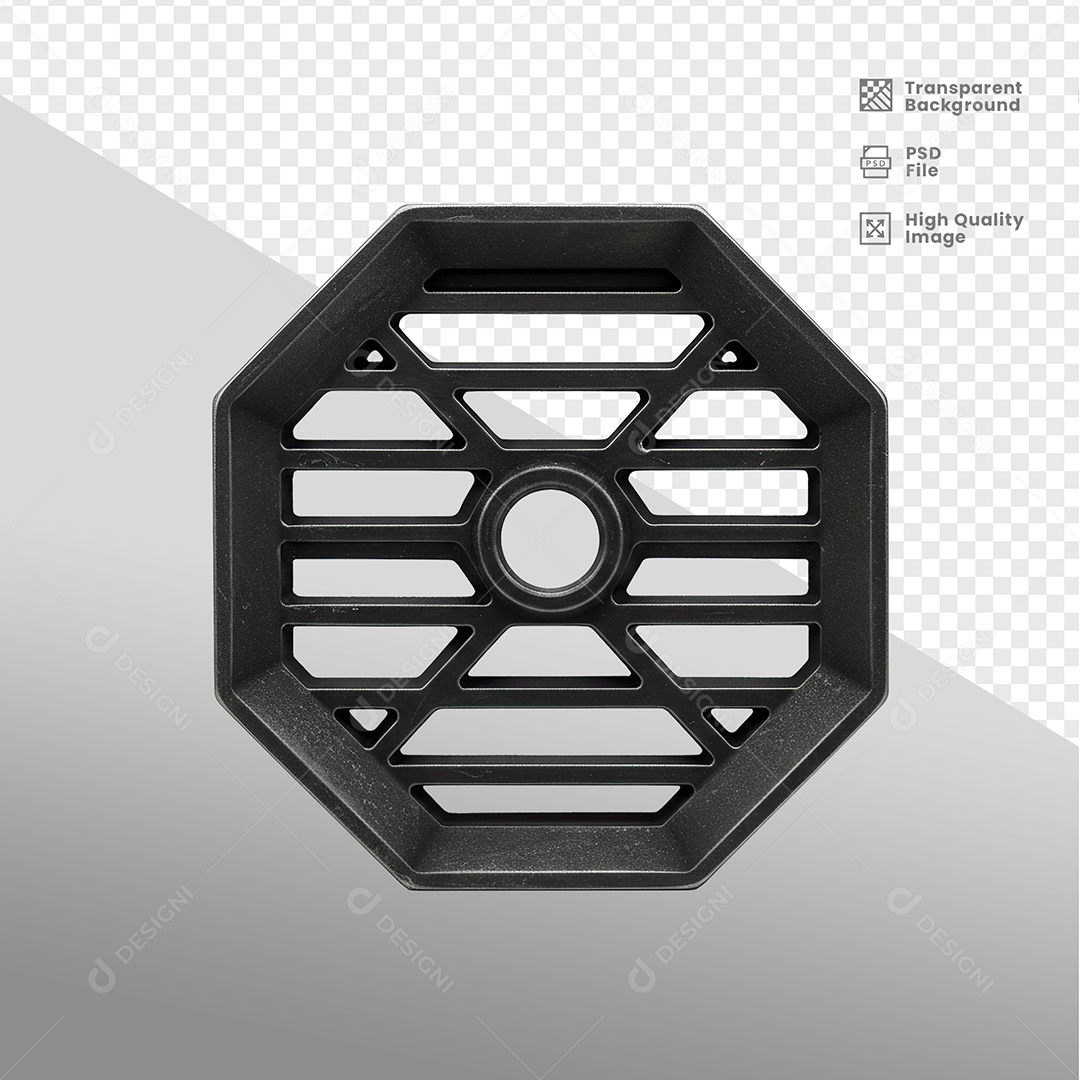 Placa de Metal Elemento 3D Para Composição PSD