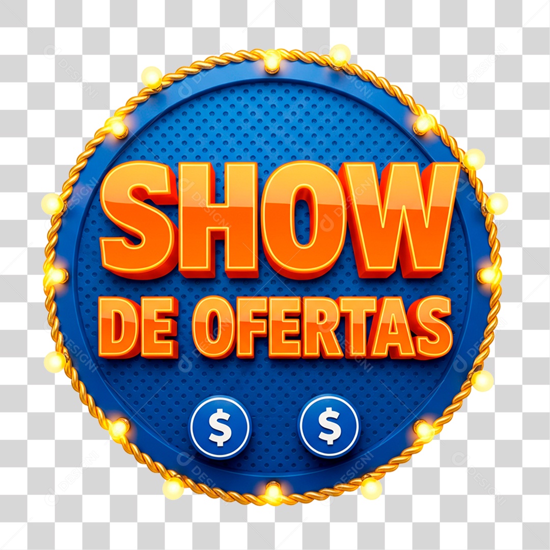 Transparent 3D Offer Show Seal PNG