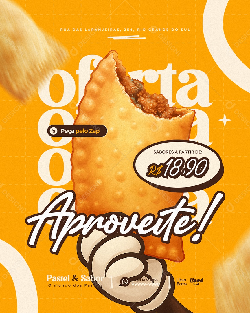 Pastelaria Oferta Aproveite Social Media PSD Editável