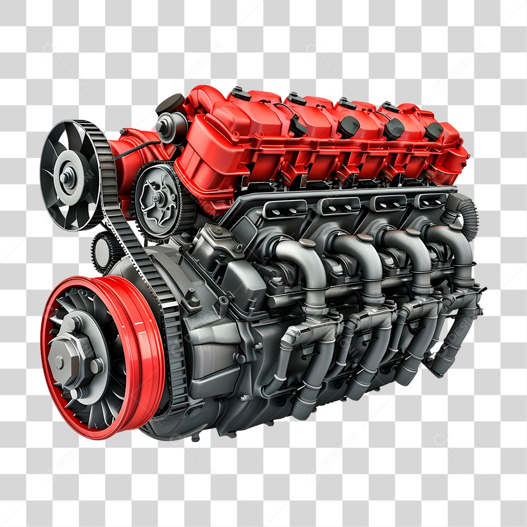 Motor Automotivo PNG Transparente