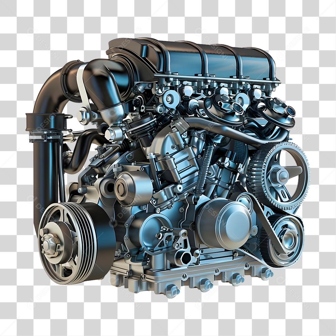 Motor Automotivo PNG Transparente