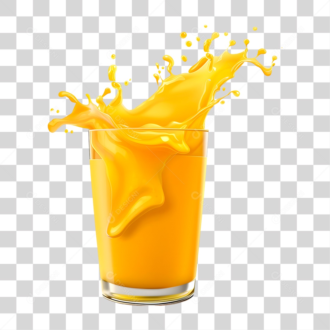 Suco de Laranja PNG Transparente