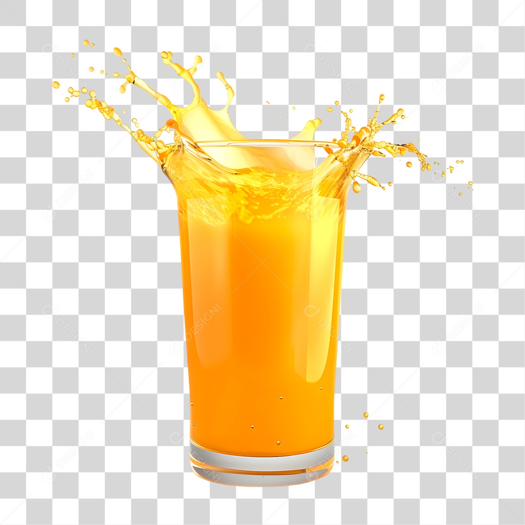 Suco de Laranja PNG Transparente
