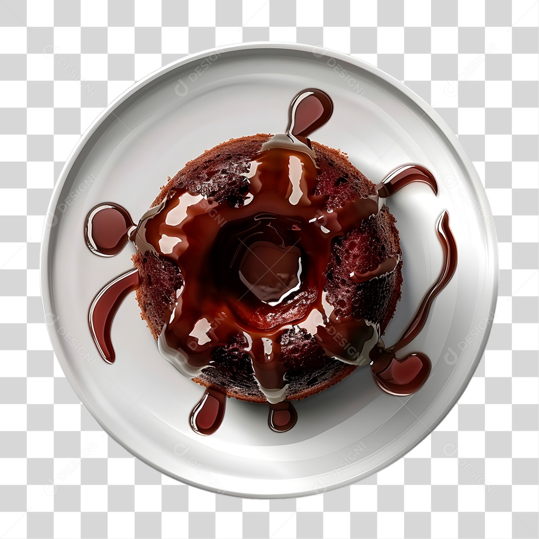 Bolo de Chocolate PNG Transparente